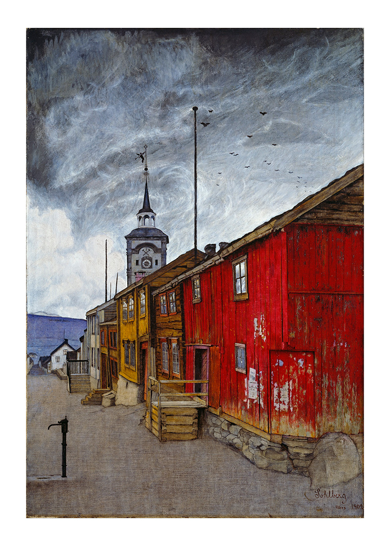 Harald Sohlberg - Gate i Røros (1903)